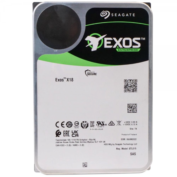 Жесткий диск серверный Seagate Exos X18 ST12000NM004J 12TB 3.5