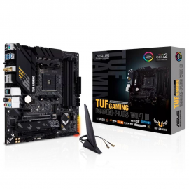 Материнская плата ASUS TUF GAMING B550M-PLUS WIFI II AM4 mATX 4xDDR4 2xPCIEx16 PCIEx1 2xM.2 USB-C DP HDMI 2.5GLAN Wi-Fi 6 (305705) {10}