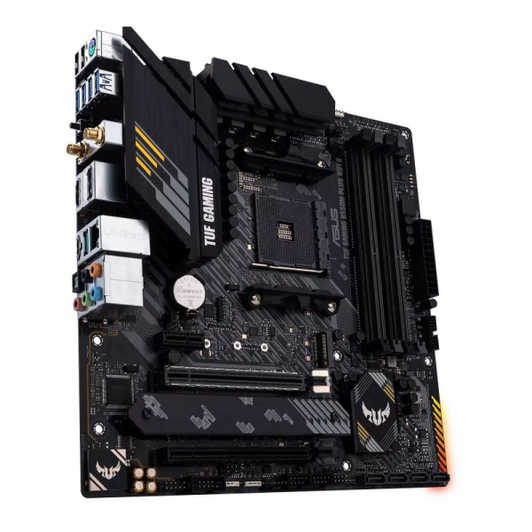 Материнская плата ASUS TUF GAMING B550M-PLUS WIFI II AM4 mATX 4xDDR4 2xPCIEx16 PCIEx1 2xM.2 USB-C DP HDMI 2.5GLAN Wi-Fi 6 (305705) {10}