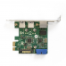 Контроллер Exegate EX290278RUS Контроллер сетевой ExeGate EXE-362 (PCI-E x1 v2.0, 2*USB3.0 ext. + 1*USB3.0 int. + LAN UTP 1000Mbps, разъем доп.питания, Chipset VL805 + RTL8153B)