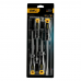 Набор отверток Deli DL620004 4шт  SL5x100 + SL6x150 + PH1x100 + PH2x150