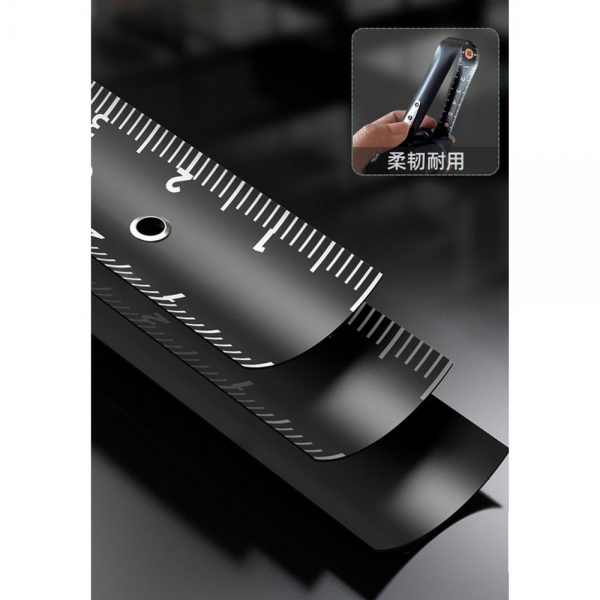 Рулетка Home Series Black HT8519 5м х 19мм, эксклюзивный дизайн, корпус - высококачественный софттач пластик