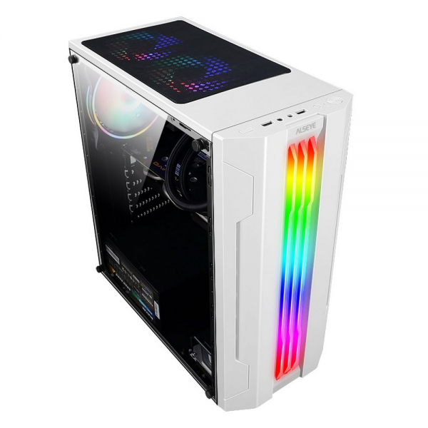 Корпус ALSEYE Корпус ALSEYE Auro 3.0-W Mini-ITX/Micro ATX/ATX, USB2.0*2+HD Audio+USB3.0*1, H.D.D.(3.5