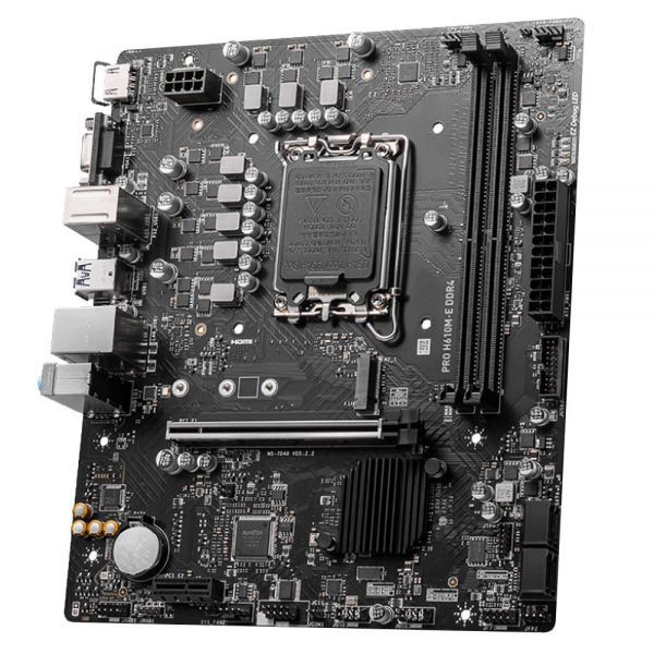 Материнская плата MSI Bad Pack PRO H610M-E DDR4 DDR4,H610,LGA1700,2DDR4,1PCI-Ex16,1PCI-Ex1,1M.2,4SATA3.0,4USB3.2Gen1,8USB 2.0