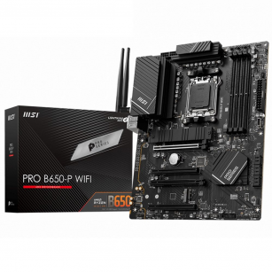 Материнская плата MSI PRO B650-P WIFI MS-7D78\PRO B650-P WIFI\601-7D78-010,11\801 -7D78-001\STD PRO B650-P WIFI,B650,AM5,4DDR5,4PCI -Ex16,2M.2,6SATA3,1USB 20G,4USB 10G,6USB 5G,4USB2,HD A\