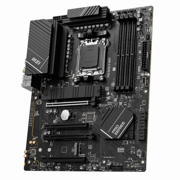 Материнская плата MSI PRO B650-P WIFI MS-7D78\PRO B650-P WIFI\601-7D78-010,11\801 -7D78-001\STD PRO B650-P WIFI,B650,AM5,4DDR5,4PCI -Ex16,2M.2,6SATA3,1USB 20G,4USB 10G,6USB 5G,4USB2,HD A\