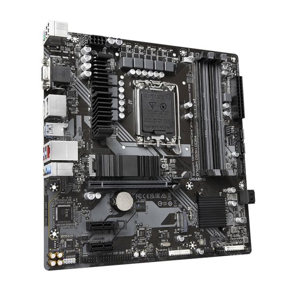 Материнская плата Gigabyte B760M DS3H DDR4, Socket 1700, Intel®B760, 4xDDR4-3200, D-SUB+HDMI+DP+DP, 1xPCI-Ex16, 2xPCI-Ex1, 4xSATA3(RAID 0/1/5/10), 2xM.2, 8Ch Audio, 2,5GbLan, (2+4)xUSB2.0, (3+2)xUSB3.2, (1+0)xUSB3.2 Type-C™, mATX, RTL {10}