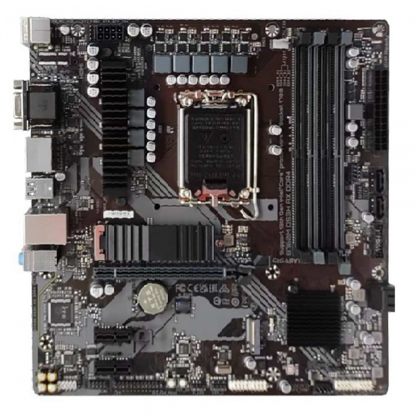 Материнская плата Gigabyte B760M DS3H AX DDR4, Socket 1700, Intel®B760, 4xDDR4-3200, HDMI+DP+DP, 1xPCI-Ex16, 2xPCI-Ex1, 4xSATA3(RAID 0/1/5/10), 2xM.2, 8Ch Audio, GLan, WiFi, (2+4)xUSB2.0, (3+2)xUSB3.2, (1+0)xUSB3.2 Type-C™, 1xPS/2, mATX, RTL