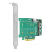 Адаптер Linkreal LRNV95N8 PCIe x8 to 2-Port M.2 NVMe Adapter {50} (300701)