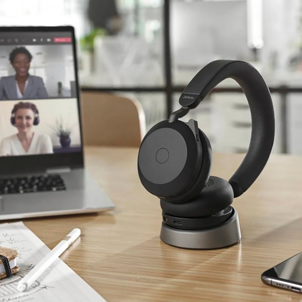 Гарнитура беспроводная Jabra Evolve2 75, Link380a MS Stereo Stand Black