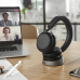 Гарнитура беспроводная Jabra Evolve2 75, Link380a MS Stereo Stand Black