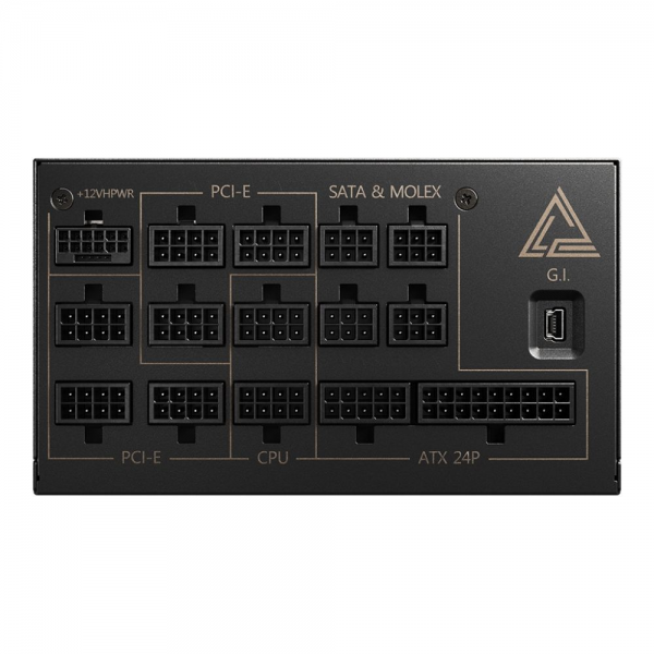 Блок питания MSI MEG Ai1300P PCIE5, 1300W, 80+ Platinum, полностью модульный, ATX 3.1, PCIE 5.1, RTL