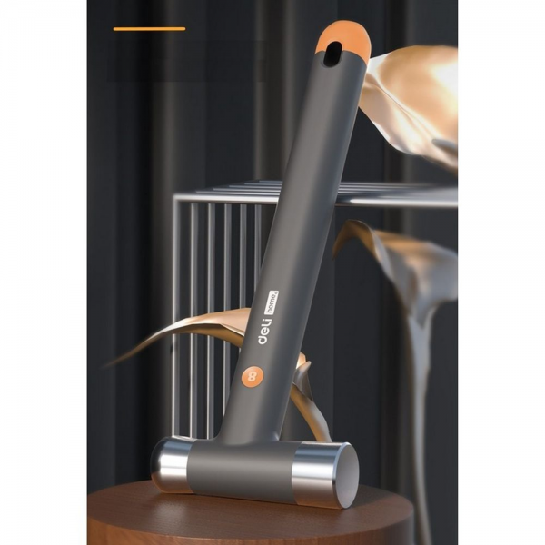 Молоток Deli Home Series Gray HT7008C вес бойка 250гр, эксклюзивный дизайн, рукоятка из высококачественного софттач пластика