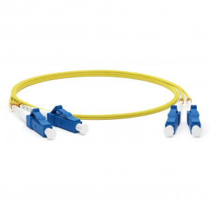 Кабель Hyperline  FC-D2-9-LC/UR-LC/UR-H-10M-LSZH-YL Патч-корд волоконно-оптический (шнур) SM 9/125 (OS2), LC/UPC-LC/UPC, 2.0мм, duplex, LSZH, 10м (004154)