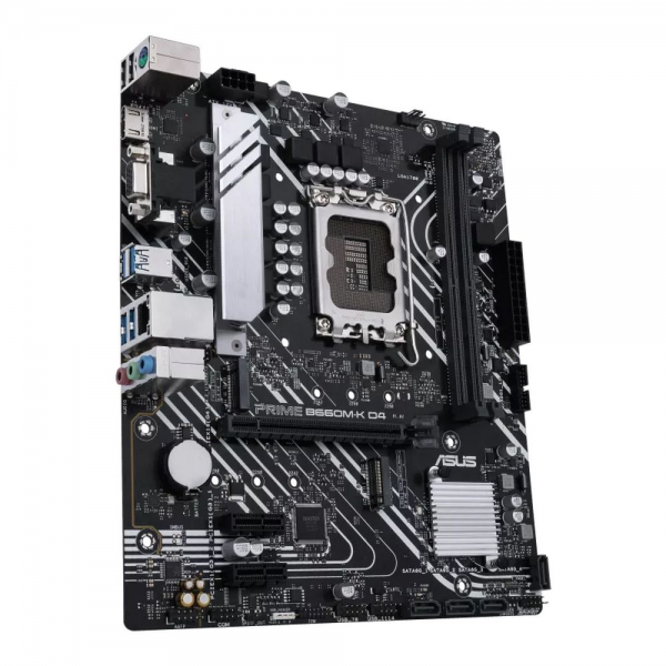 Материнская плата ASUS PRIME B660M-K D4 LGA1700 mATX 2xDDR4 PCIEx16 2xPCIEx1 2xM.2 HDMI VGA GLAN (90MB1950-M1EAY0)