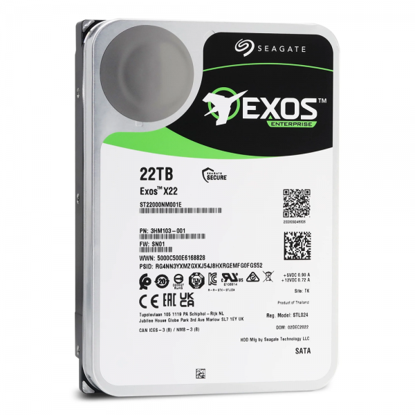 Жесткий диск серверный Seagate Exos X22 ST22000NM001E 22TB 3.5
