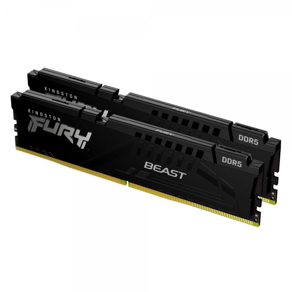 Модуль памяти Kingston 16GBDDR5 6000 DIMM FURY Beast Black EXPO Gaming Memory KF560C36BBEK2-16 Non-ECC,  CL36 , 1.35V, (Kit of 2) 1RX16 36-38-38  288-pin 16Gbit, RTL