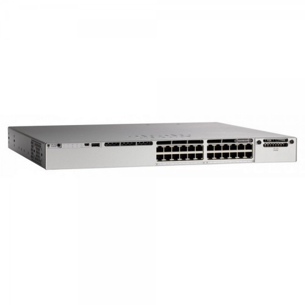 Коммутатор CISCO Catalyst 9300 24-port 1G copper with modular uplinks, PoE+, Network Essentials, C9300-24P-E