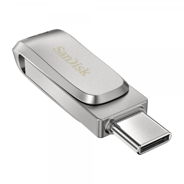 USB накопитель SanDisk 128GB Ultra Dual Drive Luxe, Silver USB Type-C