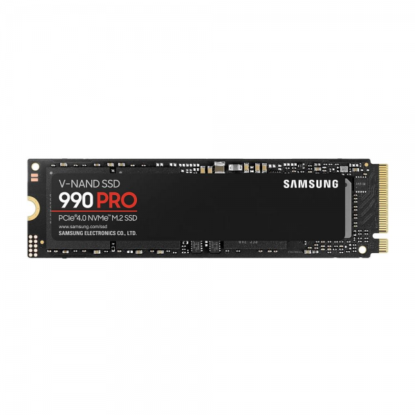 Твердотельный накопитель SSD Samsung 990 PRO Black M.2 2280  MZ-V9P1T0BW 1TB Client SSD PCI-E 4.0 x4, V-NAND 3-bit MLC, 7450/6900, 600TBW