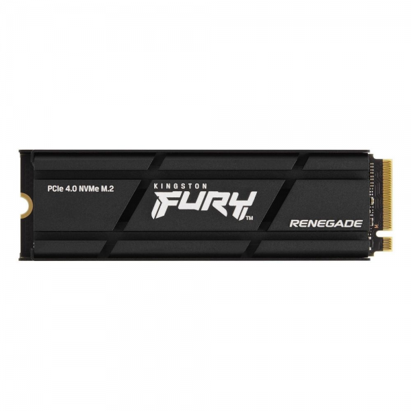 Твердотельный накопитель SSD Kingston FURY Renegade  SFYRDK/4000G M.2 2280 4TB Client SSD PCIe 4.0 NVMe, 7300/7000, IOPS 1000/1000K, MTBF 1.8M, 3D TLC,  4000TBW, 0.55DWPD, with HEATSINK (5 лет), RTL