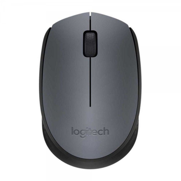 Мышь беспроводная Logitech M170 Gray |910-004646| серая с черным, оптическая, 1000dpi, 2.4 GHz, USB-ресивер