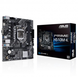 Материнская плата ASUS PRIME H510M-K R2.0 LGA1200 mATX 2xDDR4 PCIEx16 PCIEx1 M.2 HDMI VGA GLAN
