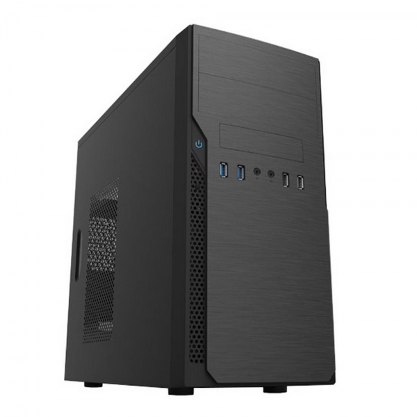 Корпус FoxLine Case Foxline FL–628-FZ450R-U32 |FL–628-FZ450R-U32| mATX case, black, w/PSU 450W 12cm, w/2xUSB2.0, w/2xUSB3.0 w/pwr cord, w/o FAN
