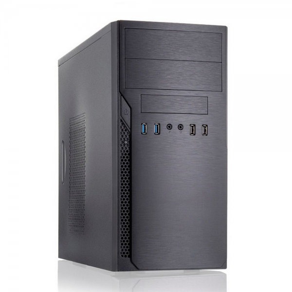 Корпус FoxLine Case Foxline FL–628-FZ450R-U32 |FL–628-FZ450R-U32| mATX case, black, w/PSU 450W 12cm, w/2xUSB2.0, w/2xUSB3.0 w/pwr cord, w/o FAN