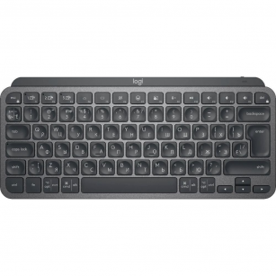 Клавиатура беспроводная Logitech MX Keys Mini Graphite |920-010501| Компактная, черная, Bluetooth LE/Logi Bolt, автоматическая подсветка, встроенная батарея, Type-C коннектор, кабель Type-C - Type-A в комплекте