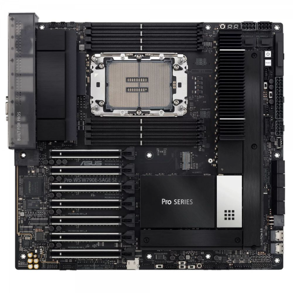 Материнская плата ASUS PRO WS W790E-SAGE SE LGA4677 EEB 8xDDR5 7xPCIEx16 3xM.2 2xUSB-C VGA GLAN 10GLAN