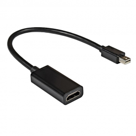 Кабель-переходник miniDisplayPort-HDMI ExeGate EX-mDPM-HDMIF-0.15 (EX284922RUS) (mini20M/19F, 0,15м)