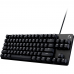 Клавиатура игровая Logitech G413 TKL SE черная, без цифрового блока, механические переключатели, белая подсветка, USB 1,8м, RTL