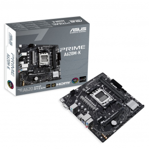 Материнская плата ASUS PRIME A620M-K AM5 mATX 2xDDR5 PCIEx16 PCIEx1 M.2 HDMI VGA GLAN