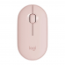 Мышь беспроводная Logitech Pebble M350 Pink розовая, оптическая, 1000dpi, 2.4GHz, USB-ресивер, бесшумная, под обе руки