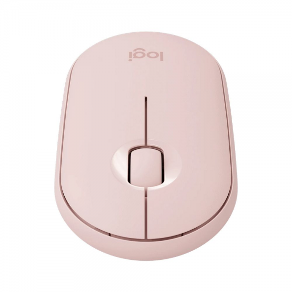 Мышь беспроводная Logitech Pebble M350 Pink розовая, оптическая, 1000dpi, 2.4GHz, USB-ресивер, бесшумная, под обе руки