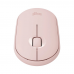 Мышь беспроводная Logitech Pebble M350 Pink розовая, оптическая, 1000dpi, 2.4GHz, USB-ресивер, бесшумная, под обе руки