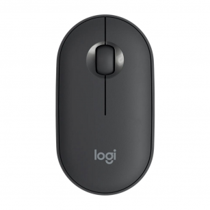 Мышь беспроводная Logitech Pebble M350 Black черная, оптическая, 1000dpi, 2.4GHz, USB-ресивер, бесшумная, под обе руки