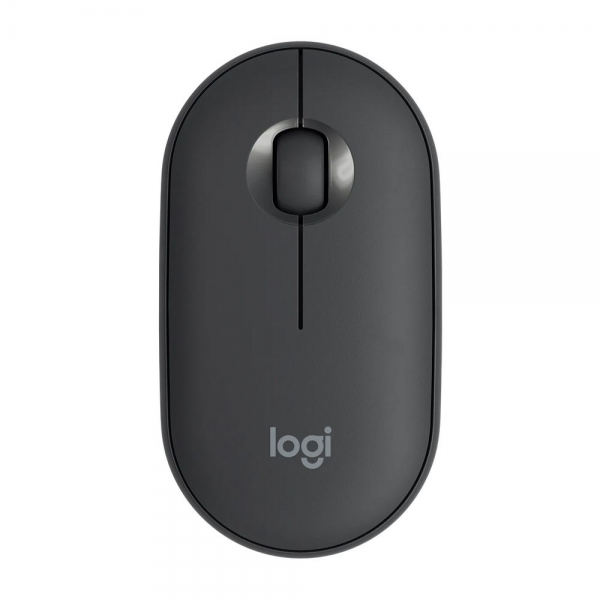 Мышь беспроводная Logitech Pebble M350 Black черная, оптическая, 1000dpi, 2.4GHz, USB-ресивер, бесшумная, под обе руки
