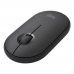 Мышь беспроводная Logitech Pebble M350 Black черная, оптическая, 1000dpi, 2.4GHz, USB-ресивер, бесшумная, под обе руки