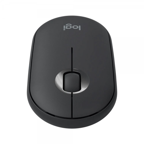 Мышь беспроводная Logitech Pebble M350 Black черная, оптическая, 1000dpi, 2.4GHz, USB-ресивер, бесшумная, под обе руки