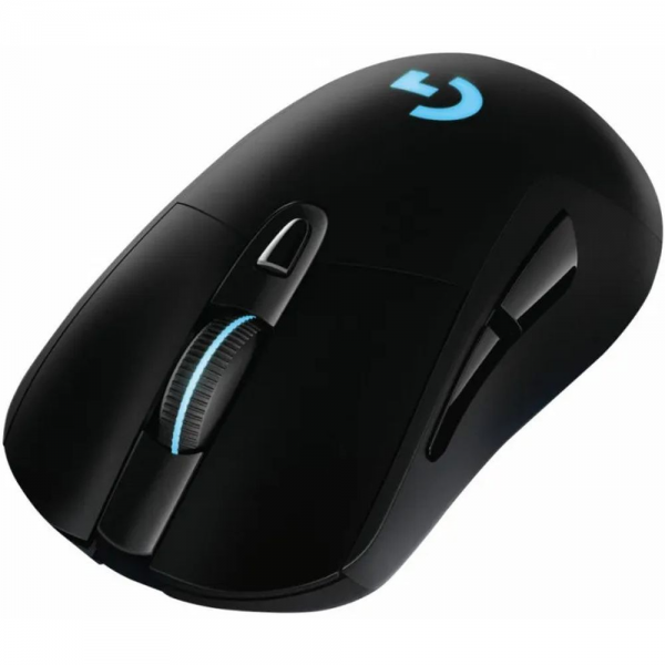 Мышь игровая Logitech G703 Lightspeed черная, сенсор 100-25600dpi (Hero25K), беспроводная 2.4GHz + USB 1,8м, 5 программируемых кнопок + колесо прокрутки, RGB-подсветка, под правую руку