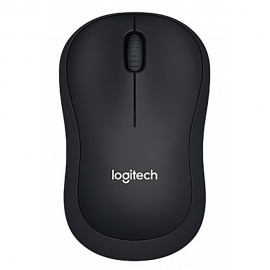 Мышь беспроводная Logitech B220 Silent Black черная, оптическая, 1000dpi, 2.4GHz, USB-ресивер, бесшумная, под любую руку, RTL