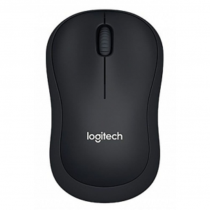 Мышь беспроводная Logitech B220 Silent Black черная, оптическая, 1000dpi, 2.4GHz, USB-ресивер, бесшумная, под любую руку, RTL