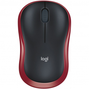 Мышь беспроводная Logitech M185 Red красная, оптическая, 1000dpi, 2.4GHz