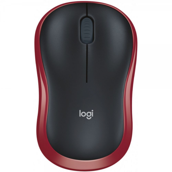 Мышь беспроводная Logitech M185 Red красная, оптическая, 1000dpi, 2.4GHz