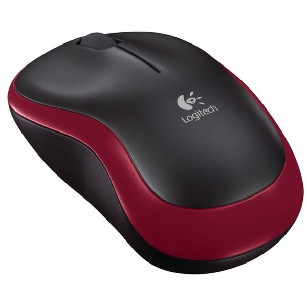 Мышь беспроводная Logitech M185 Red красная, оптическая, 1000dpi, 2.4GHz