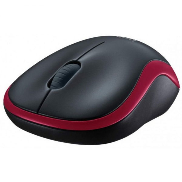 Мышь беспроводная Logitech M185 Red красная, оптическая, 1000dpi, 2.4GHz
