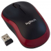 Мышь беспроводная Logitech M185 Red красная, оптическая, 1000dpi, 2.4GHz
