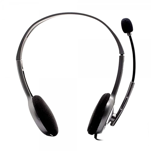 Гарнитура Logitech H110 серая, 2х jack 3.5мм, поворотный микрофон, кабель 1.8м
